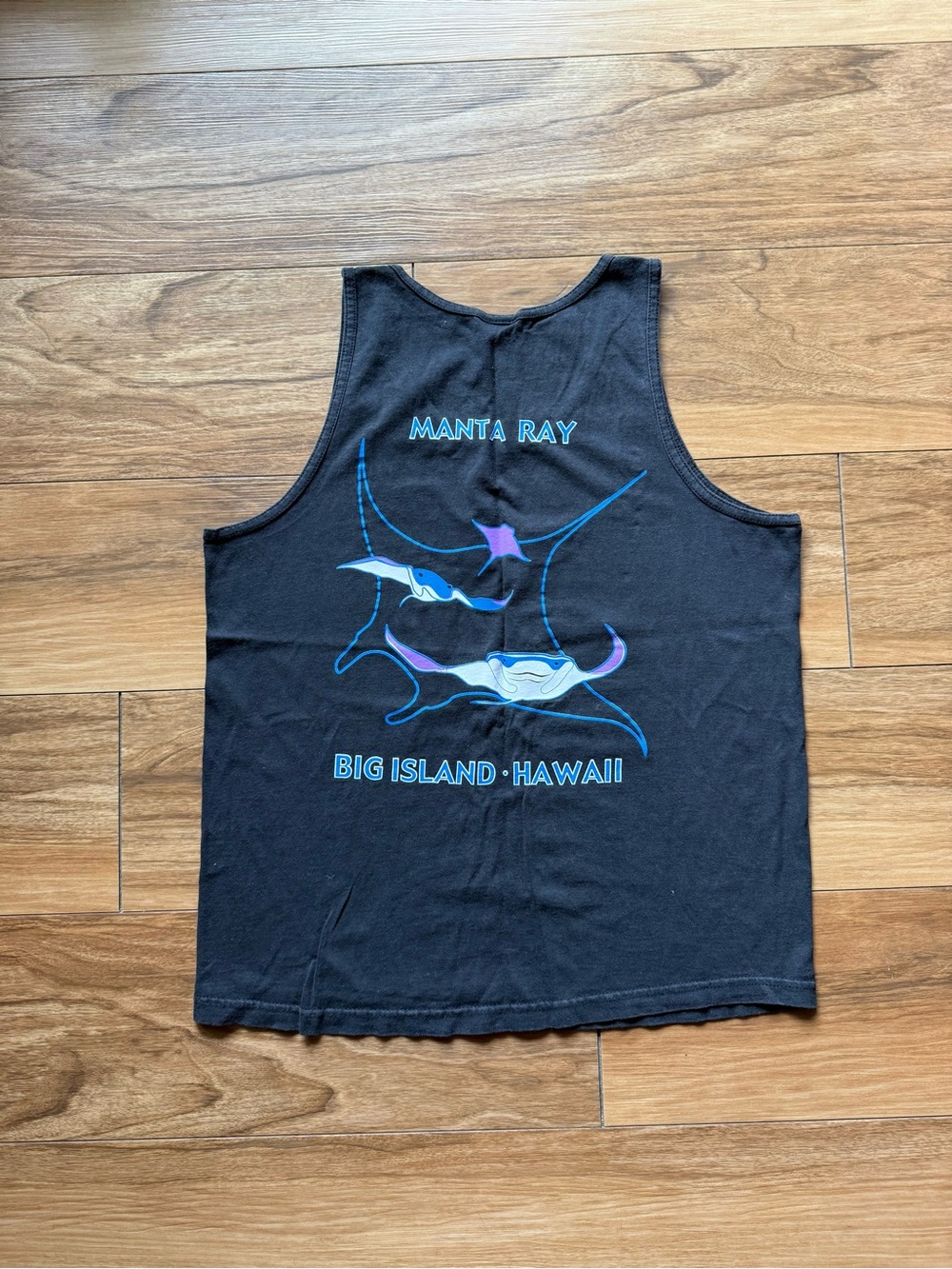 Sundog Manta Ray Tank Top Big Island Hawaii Graphic Sleeveless Shirt Medium